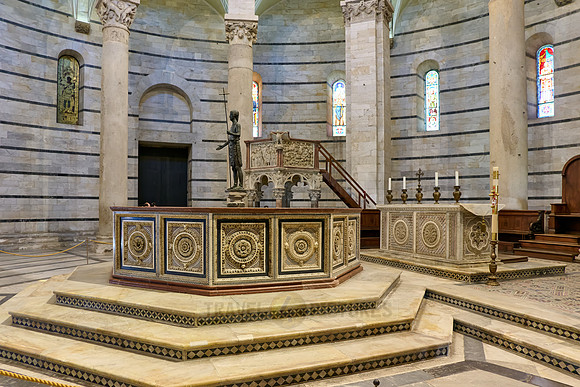 interior shot of The Baptistry of St. John