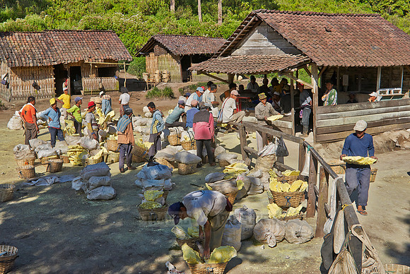 Sulfur Mining at Kawah Ijen