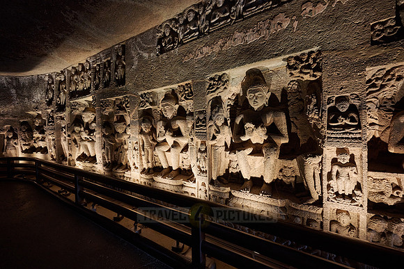 stone carvings of Cave No. 26 of Ajanta caves