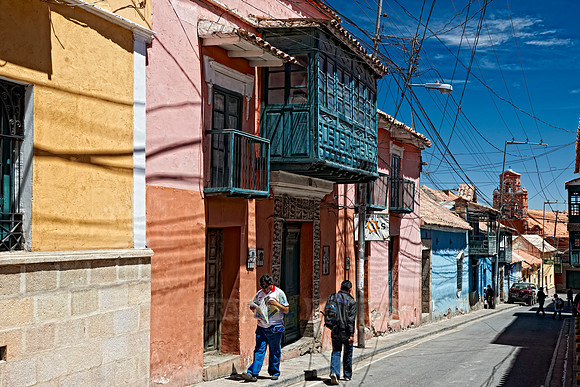 Colourful colonial architecture