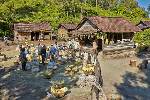 Sulfur Mining at Kawah Ijen