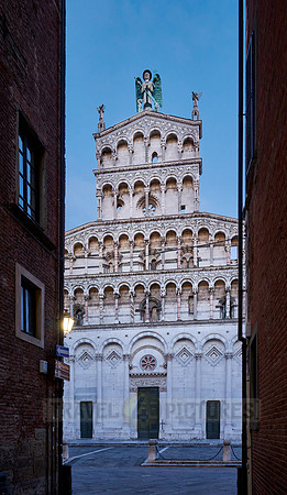 Basilica San Michele in Foro at dawn