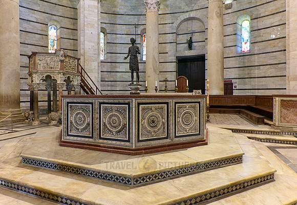 interior shot of The Baptistry of St. John