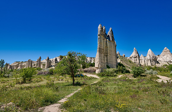 landscape of love valley near Göreme