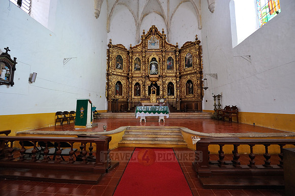 interior shot of Monastery San Antonio of Izamal