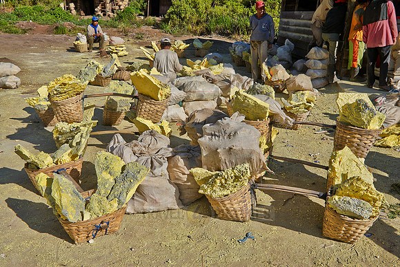 Sulfur Mining at Kawah Ijen