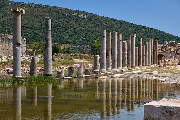 collonnaded harbor street of Patara