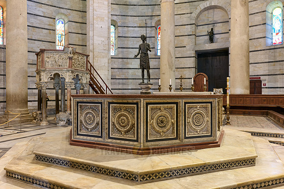 interior shot of The Baptistry of St. John