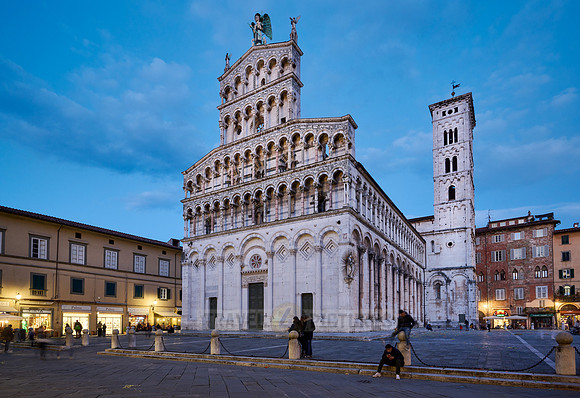 Basilica San Michele in Foro at dawn