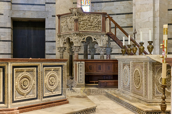 interior shot of The Baptistry of St. John