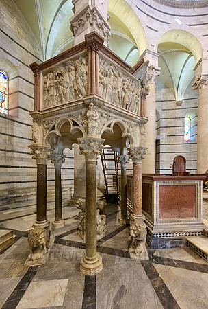 interior shot of The Baptistry of St. John