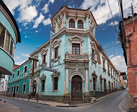 Colourful colonial architecture