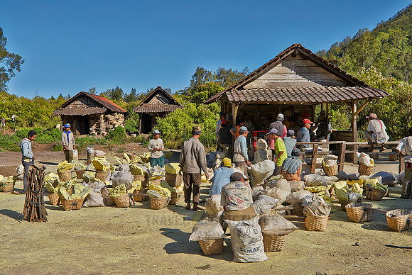 Sulfur Mining at Kawah Ijen