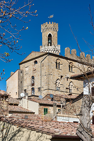 View over the roofs of Volterra