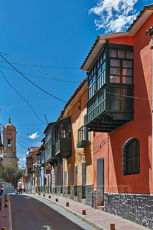 Colourful colonial architecture
