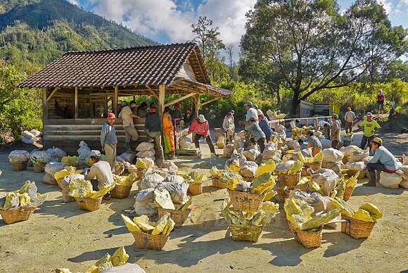 Sulfur Mining at Kawah Ijen