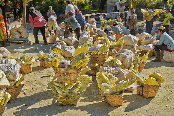 Sulfur Mining at Kawah Ijen