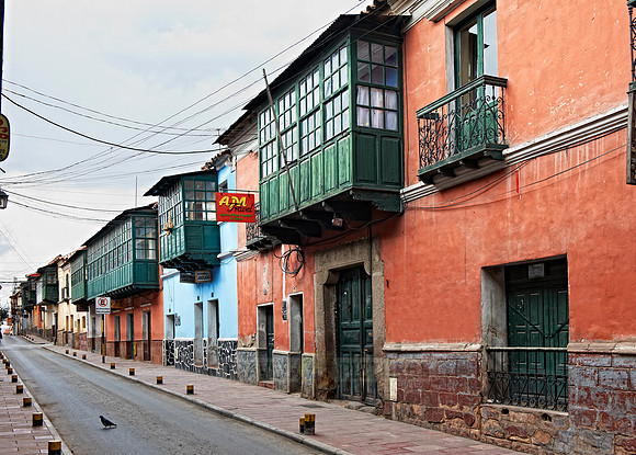 Colourful colonial architecture