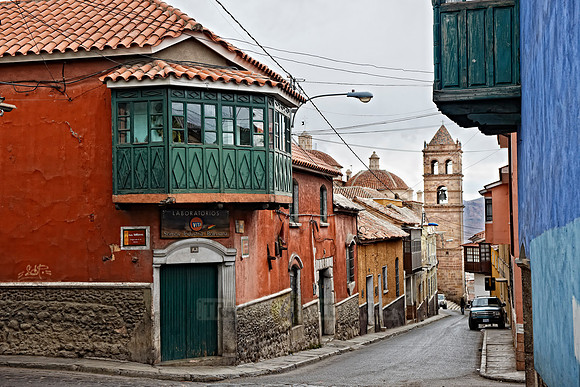 Colourful colonial architecture