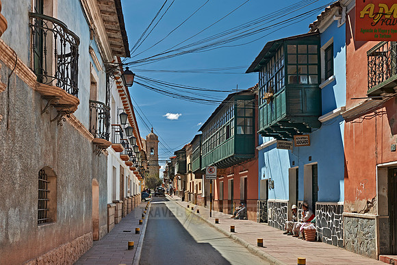 Colourful colonial architecture