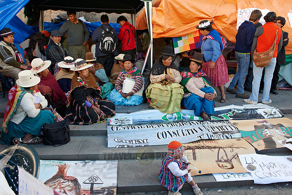 protesting local women
