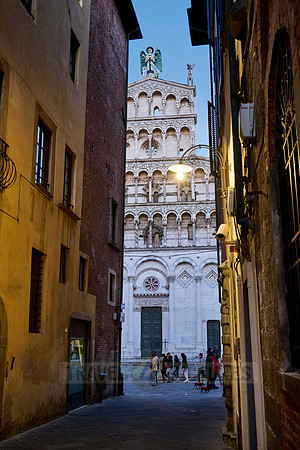 Basilica San Michele in Foro at dawn