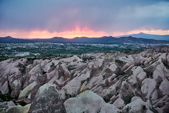 sunset over Red Valley, Goreme