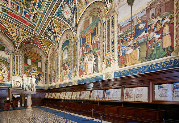 Libreria Piccolomini library in Cathedral of Siena