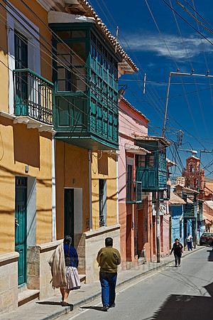 Colourful colonial architecture