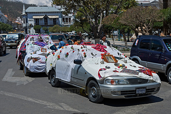decorated car in  Sucre