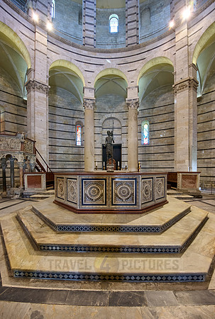 interior shot of The Baptistry of St. John