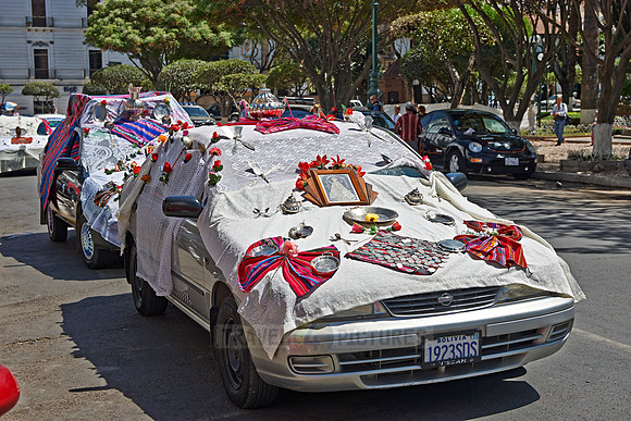 decorated car in  Sucre