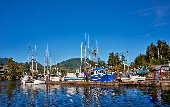 vessels in harbour of Ucluelet