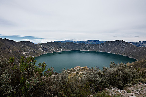 Quilotoa Volcano Crater