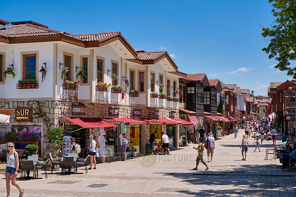 new refurbished Old town of Side