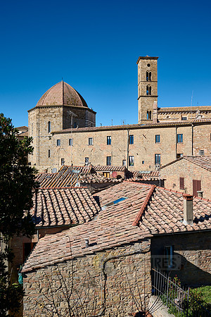 View over the roofs of Volterra