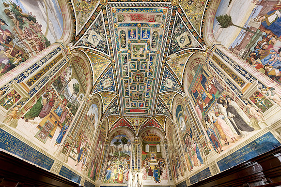 Libreria Piccolomini library in Cathedral of Siena
