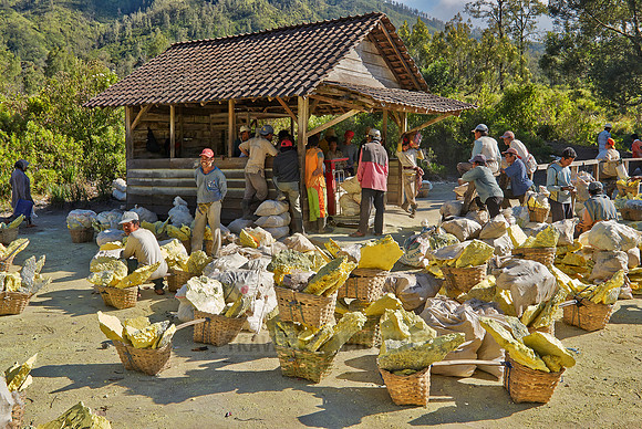 Sulfur Mining at Kawah Ijen