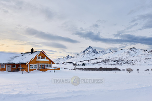 winter landscape of Vestvågøy