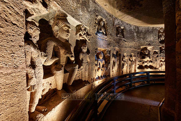 stone carvings of Cave No. 26 of Ajanta caves