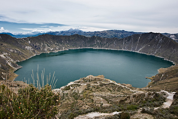 Quilotoa Volcano Crater