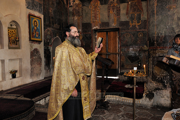 wedding inside Gremi Fortress Monastery