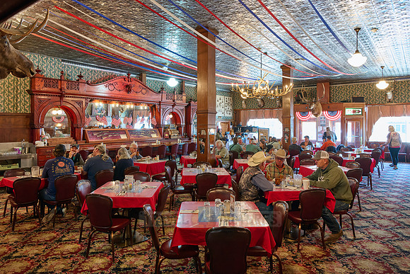 interior shot of Buffalo Bills Irma Hotel, Cody