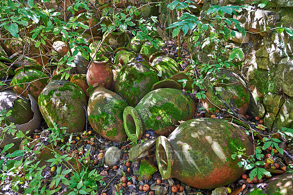 old stoneware amphorae