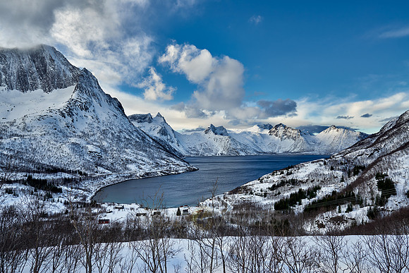 winter landscape at Mefjorden