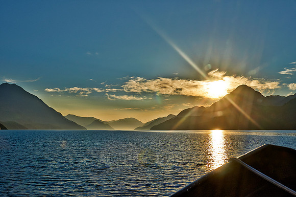 sunrise between islands