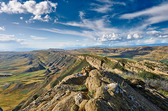 deserted landscape around David Gareja