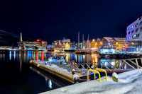 Tromsø harbour in winter