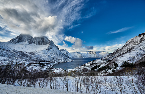 winter landscape at Mefjorden