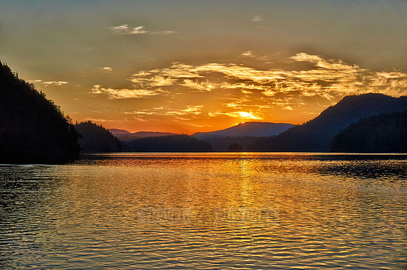 sunrise between islands